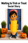 Waiting to Trick or Treat Social Story