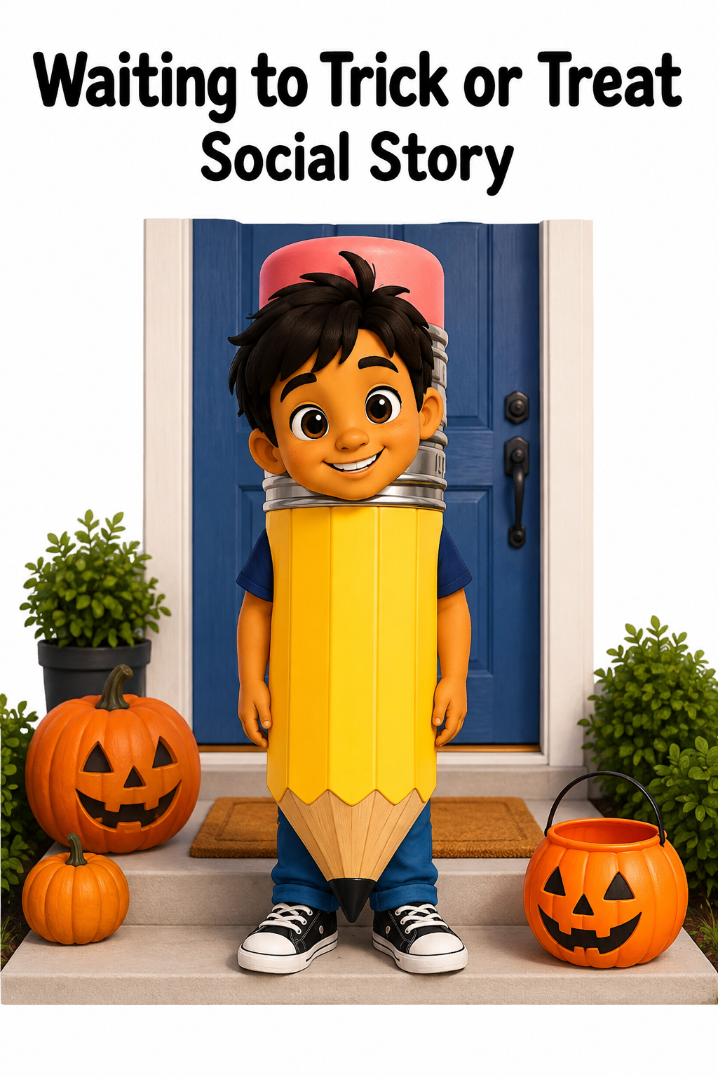 Waiting to Trick or Treat Social Story