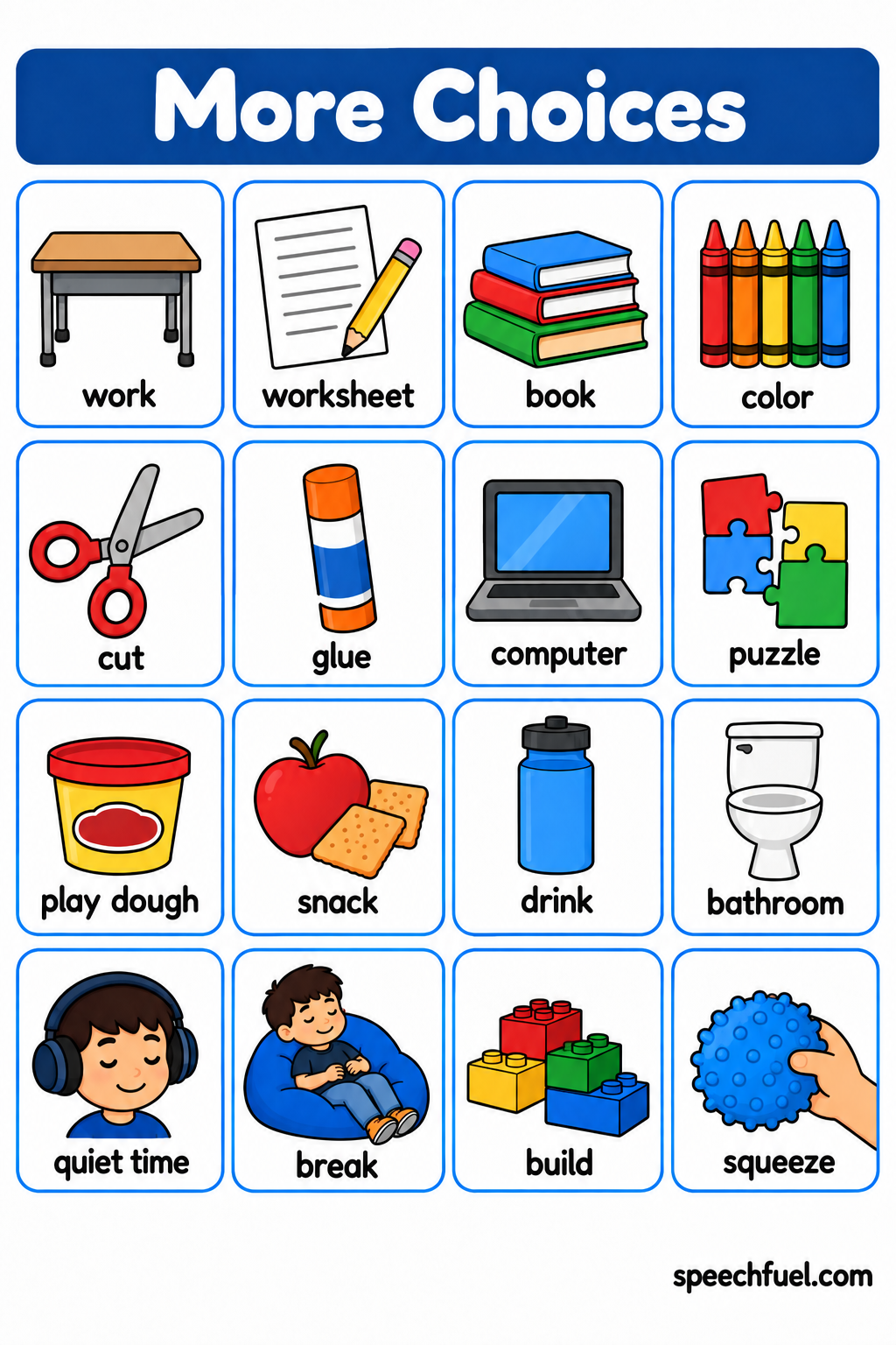 FREE First Then Board Visual Support