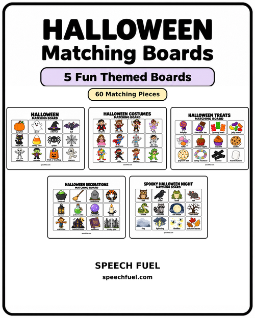 Halloween Matching Boards