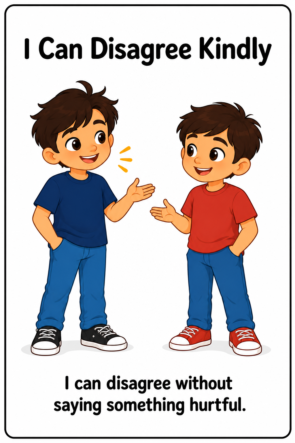 Using Kind Words Social Story