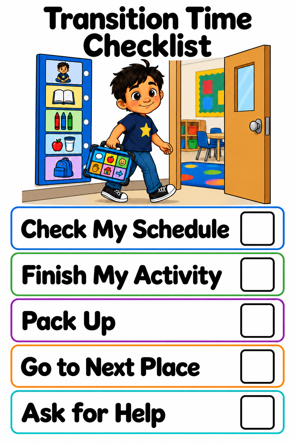 School Routine Checklists Bundle | 10 Printable Visual Supports
