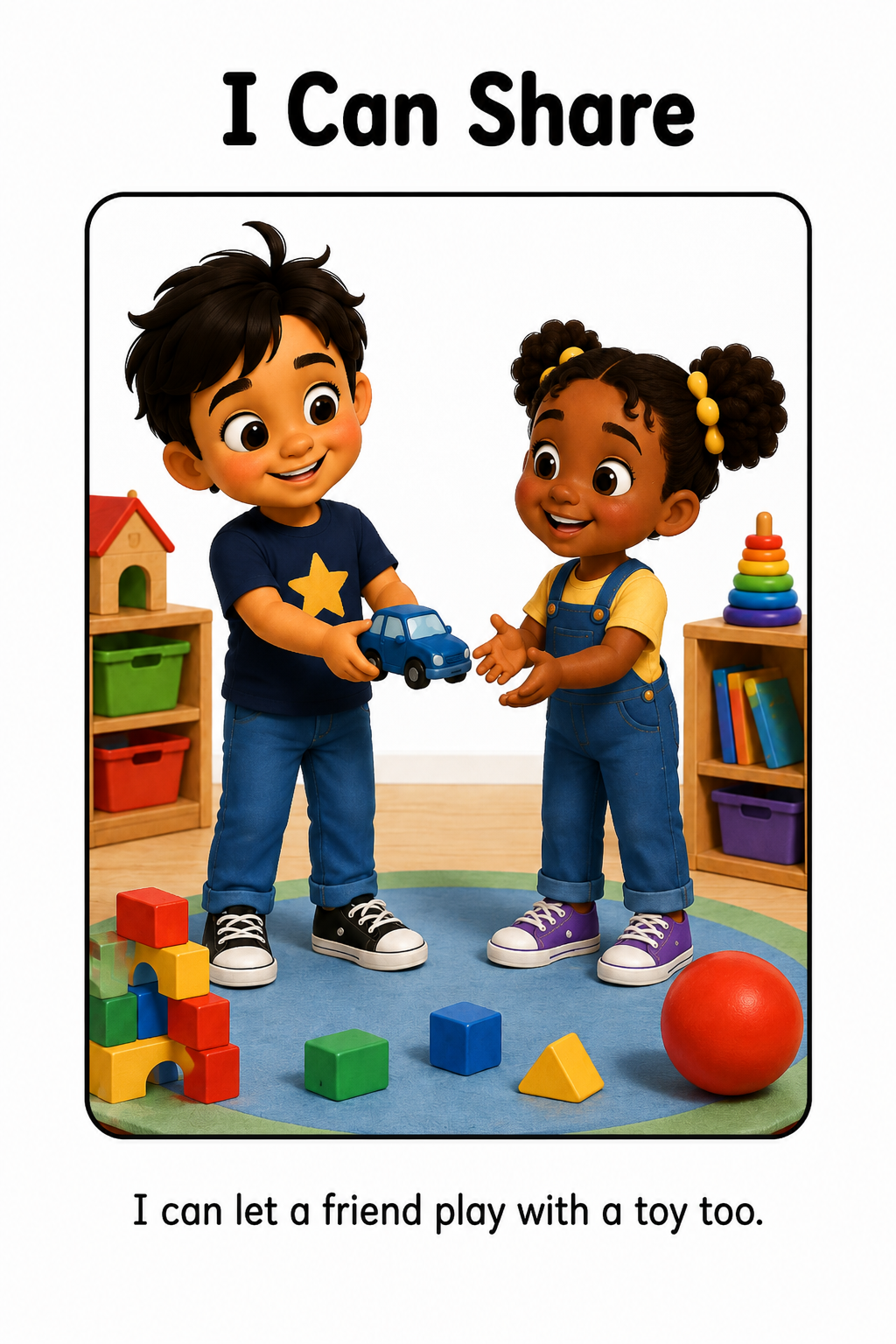 Sharing Toys at Daycare Social Story
