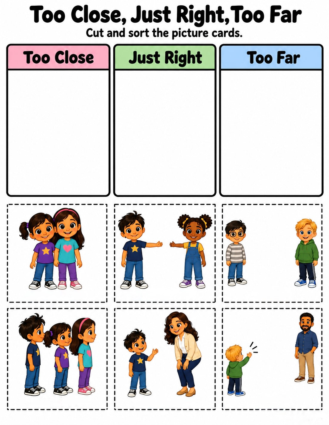 Free Personal Space Activities