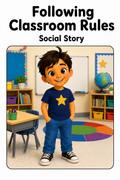 Following Classroom Rules Social Story