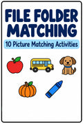 File Folder Matching Activity 10 Pages