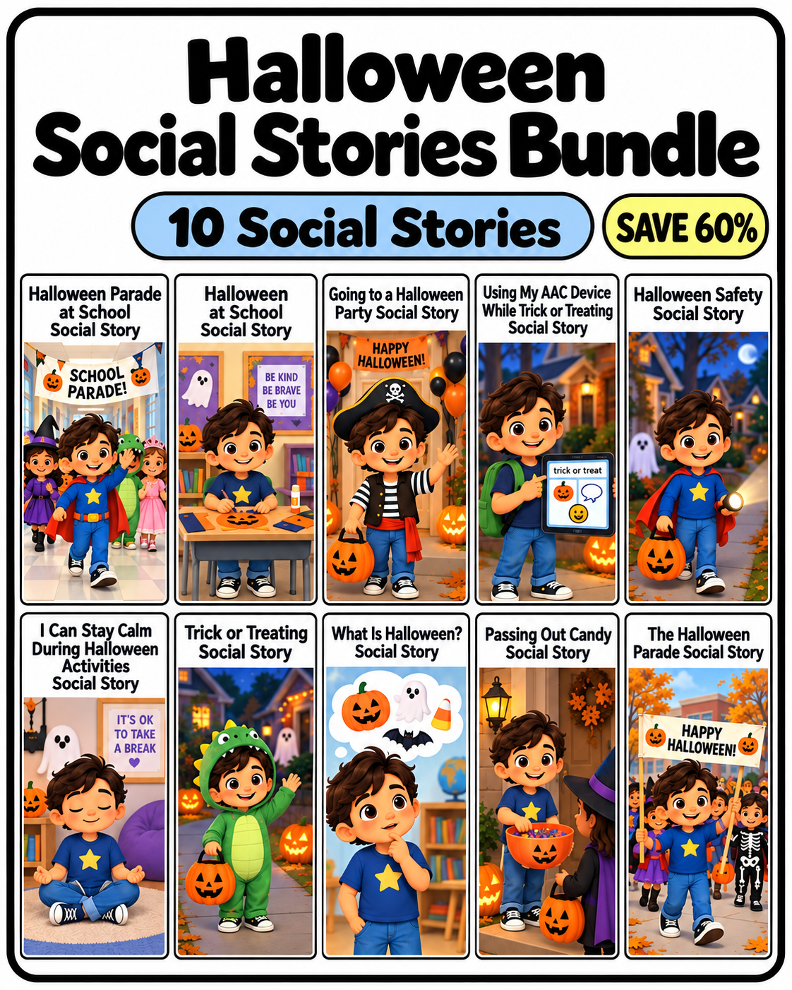 Halloween Social Story Bundle