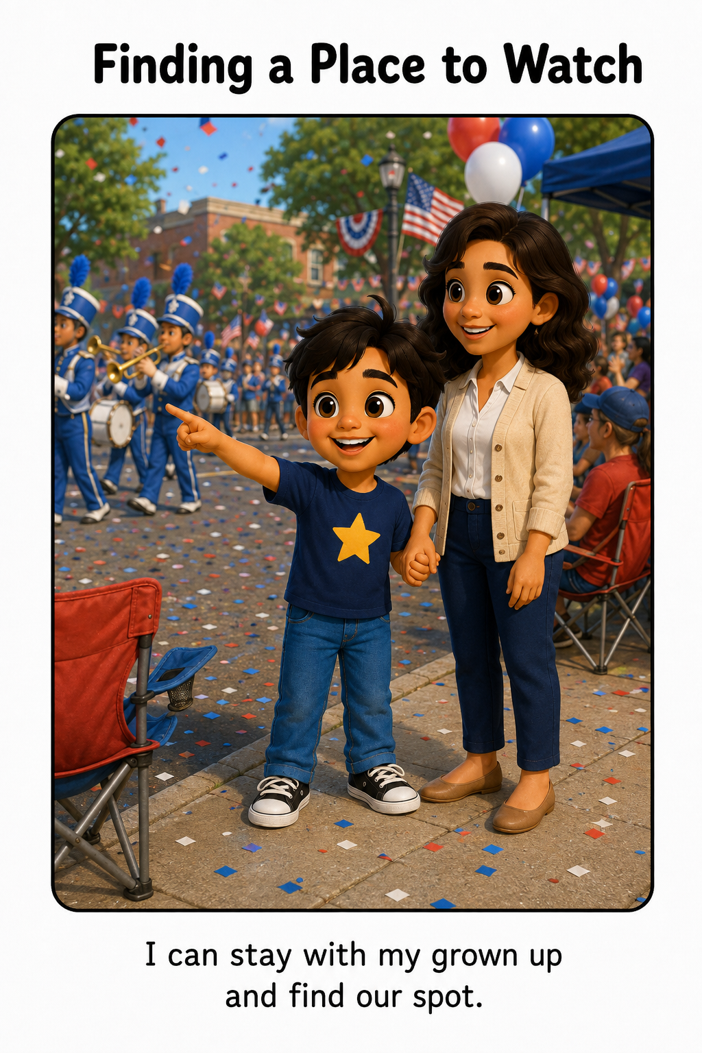 Going to a Labor Day Parade Social Story for Autism | Speech Fuel