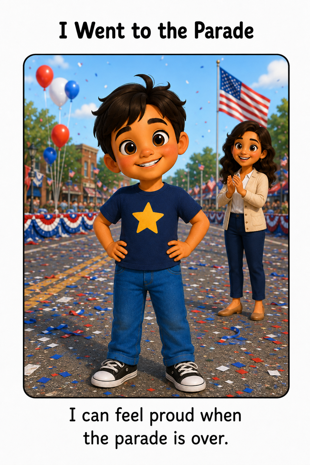 Going to a Labor Day Parade Social Story for Autism | Speech Fuel