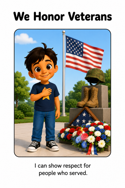 What Is Veterans Day Social Story
