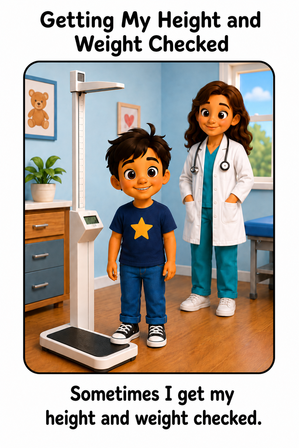 Getting My Height and Weight Checked Social Story