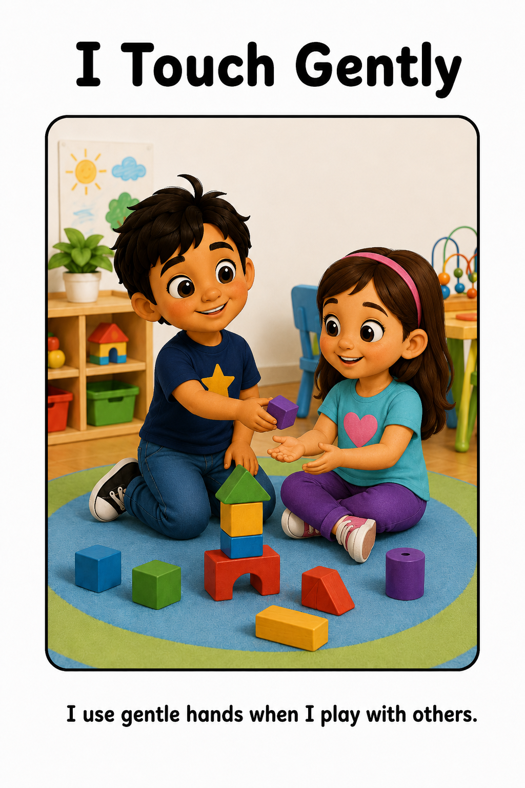 Using Gentle Hands at Daycare Social Story