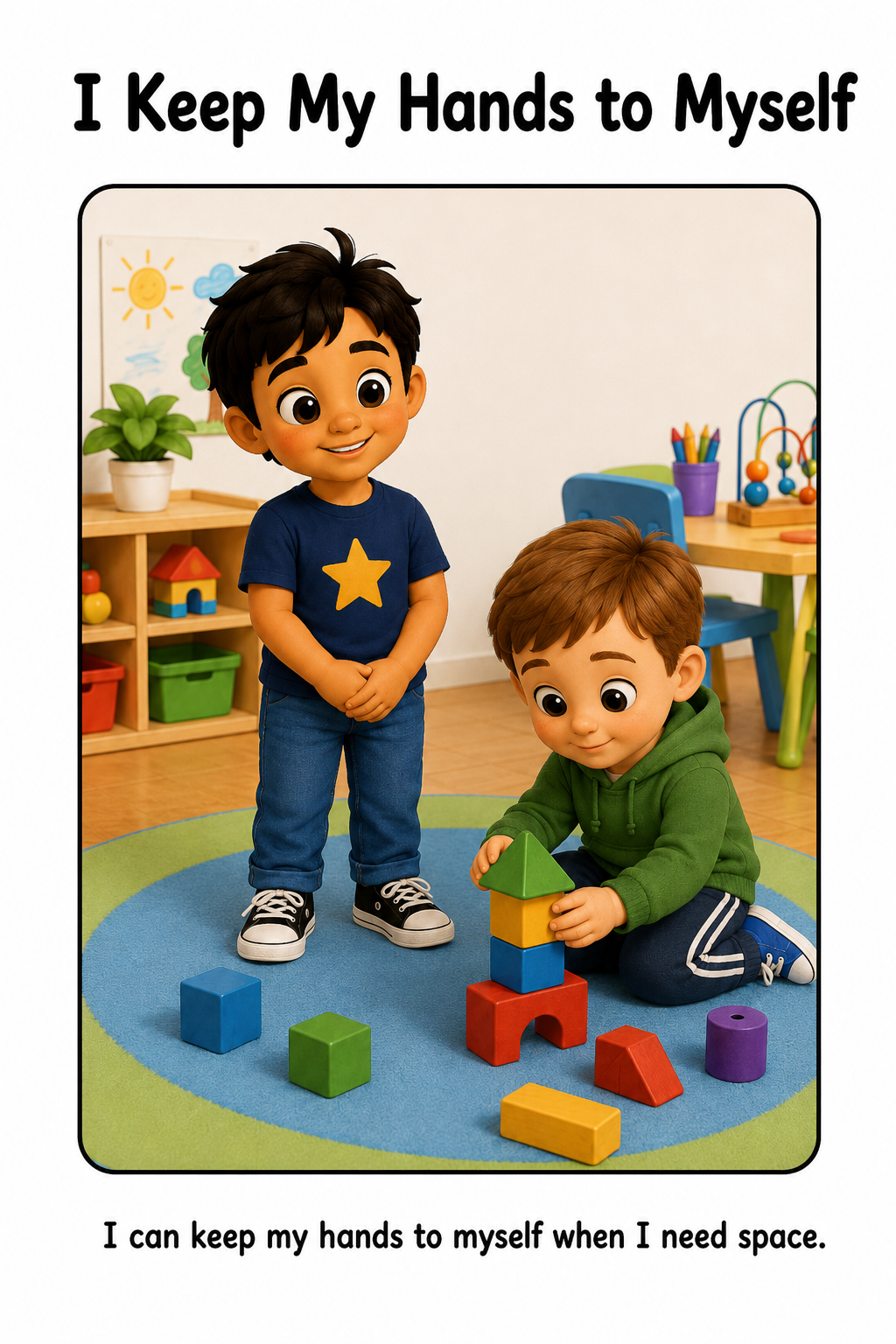 Using Gentle Hands at Daycare Social Story