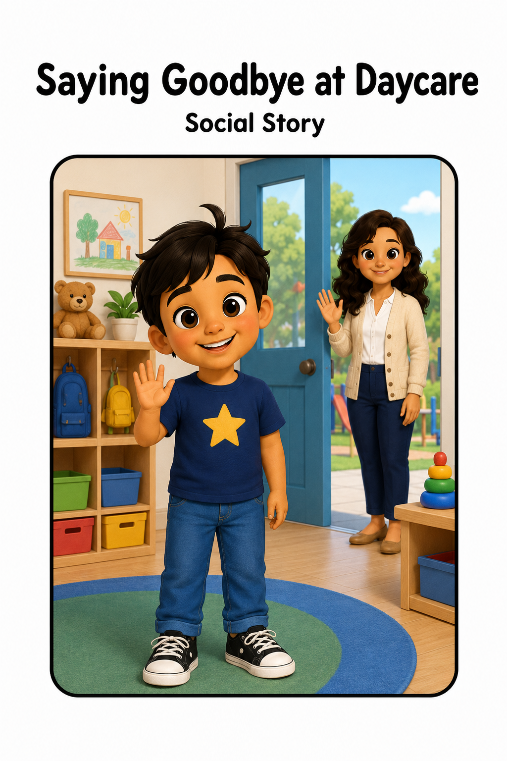 Saying Goodbye at Daycare Social Story