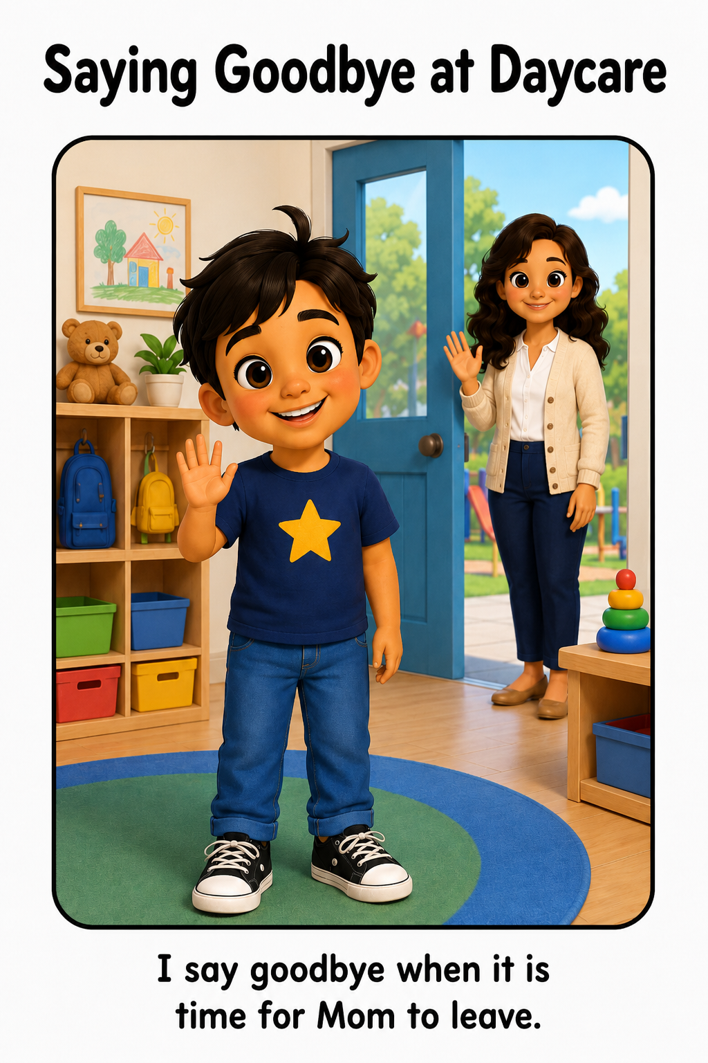 Saying Goodbye at Daycare Social Story