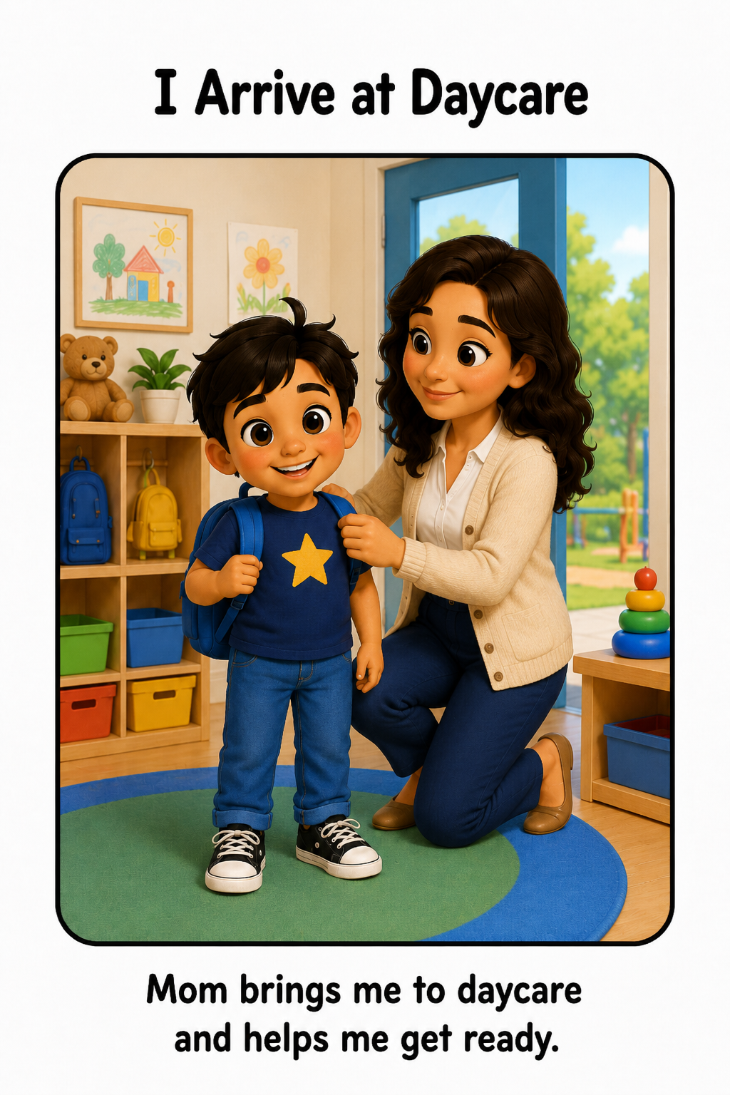 Saying Goodbye at Daycare Social Story