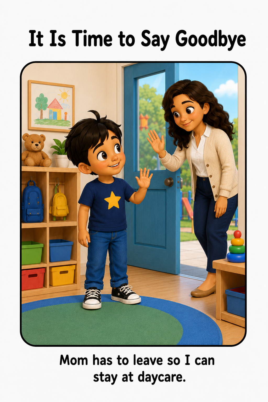 Saying Goodbye at Daycare Social Story