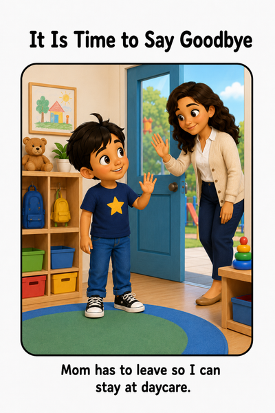 Saying Goodbye at Daycare Social Story