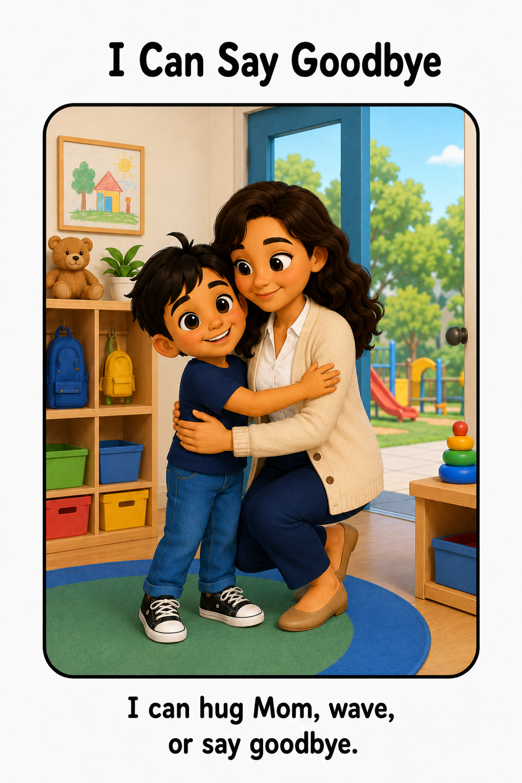 Saying Goodbye at Daycare Social Story