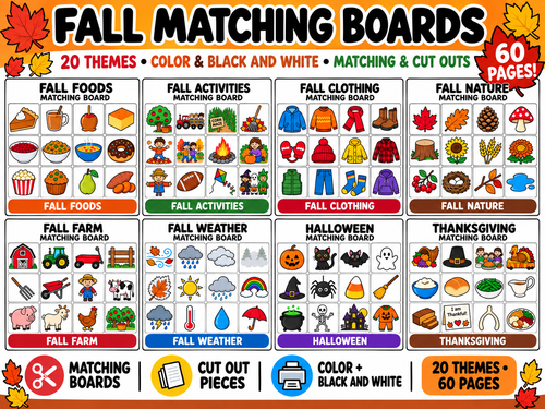 Mega Fall Matching Boards Bundle