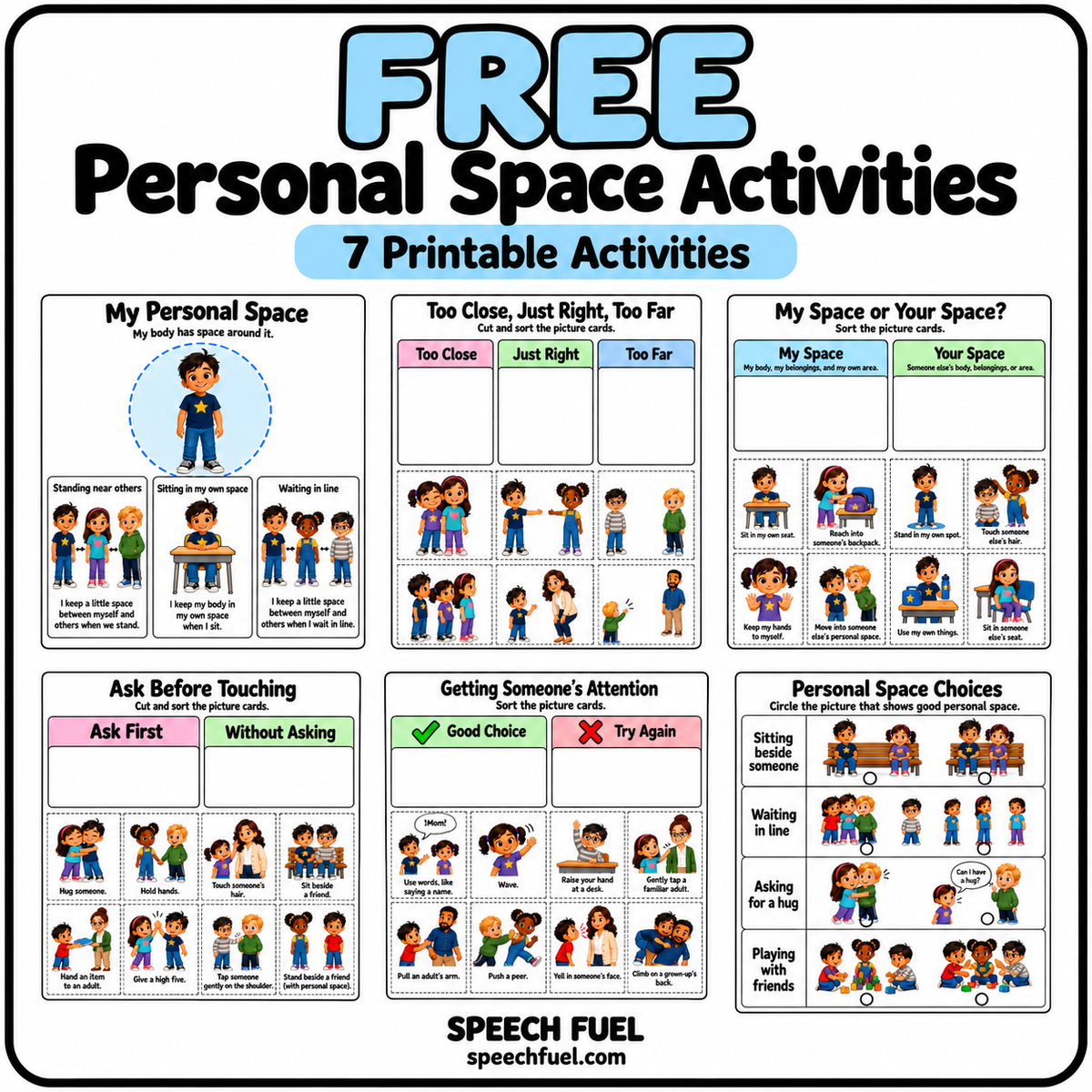 Free Personal Space Activities