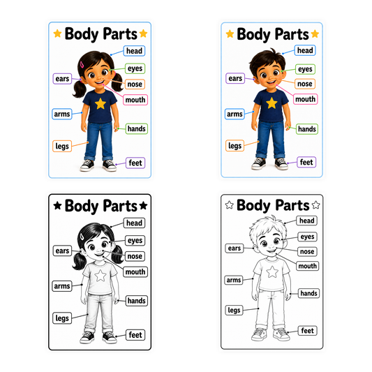 Body Parts Visual Supports