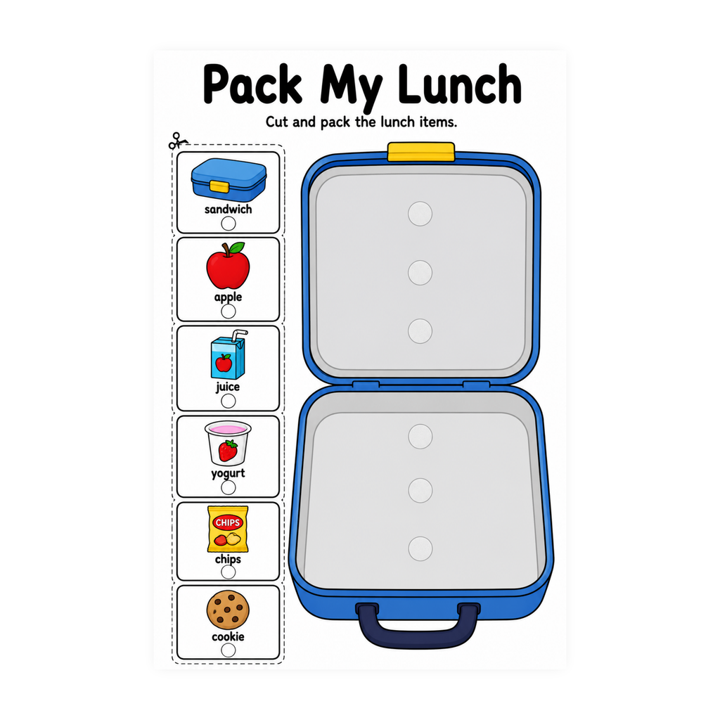 Packing Activities for Autism Back To School | Speech Fuel