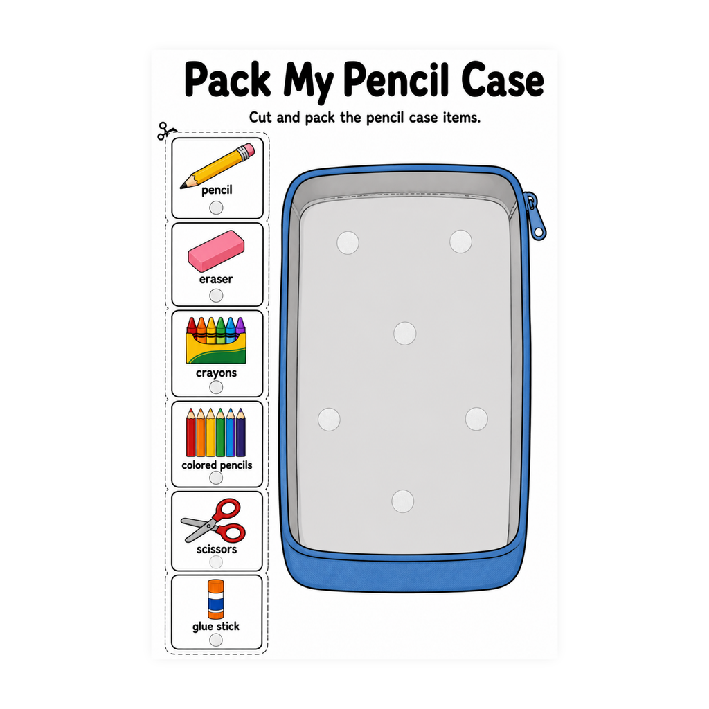 Packing Activities for Autism Back To School | Speech Fuel