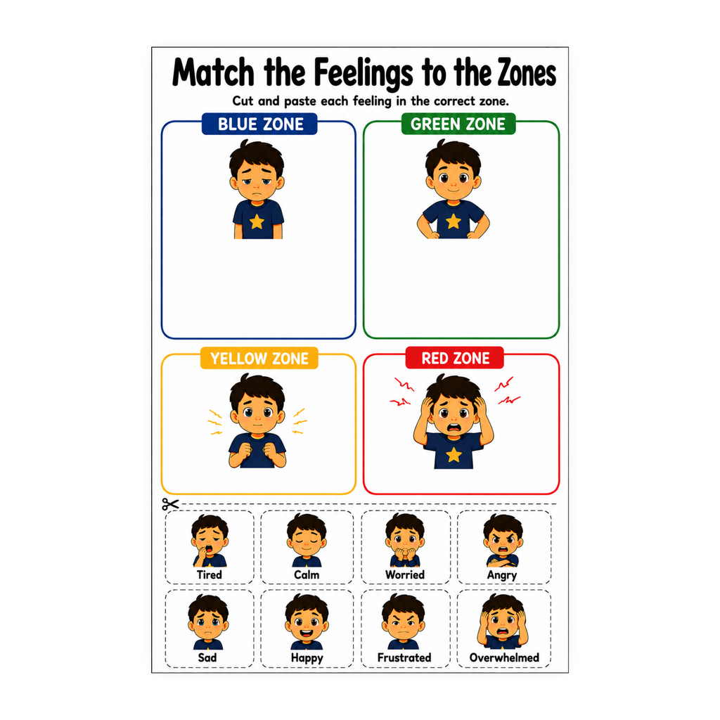 Zones of Regulation Activities for Autism | Speech Fuel